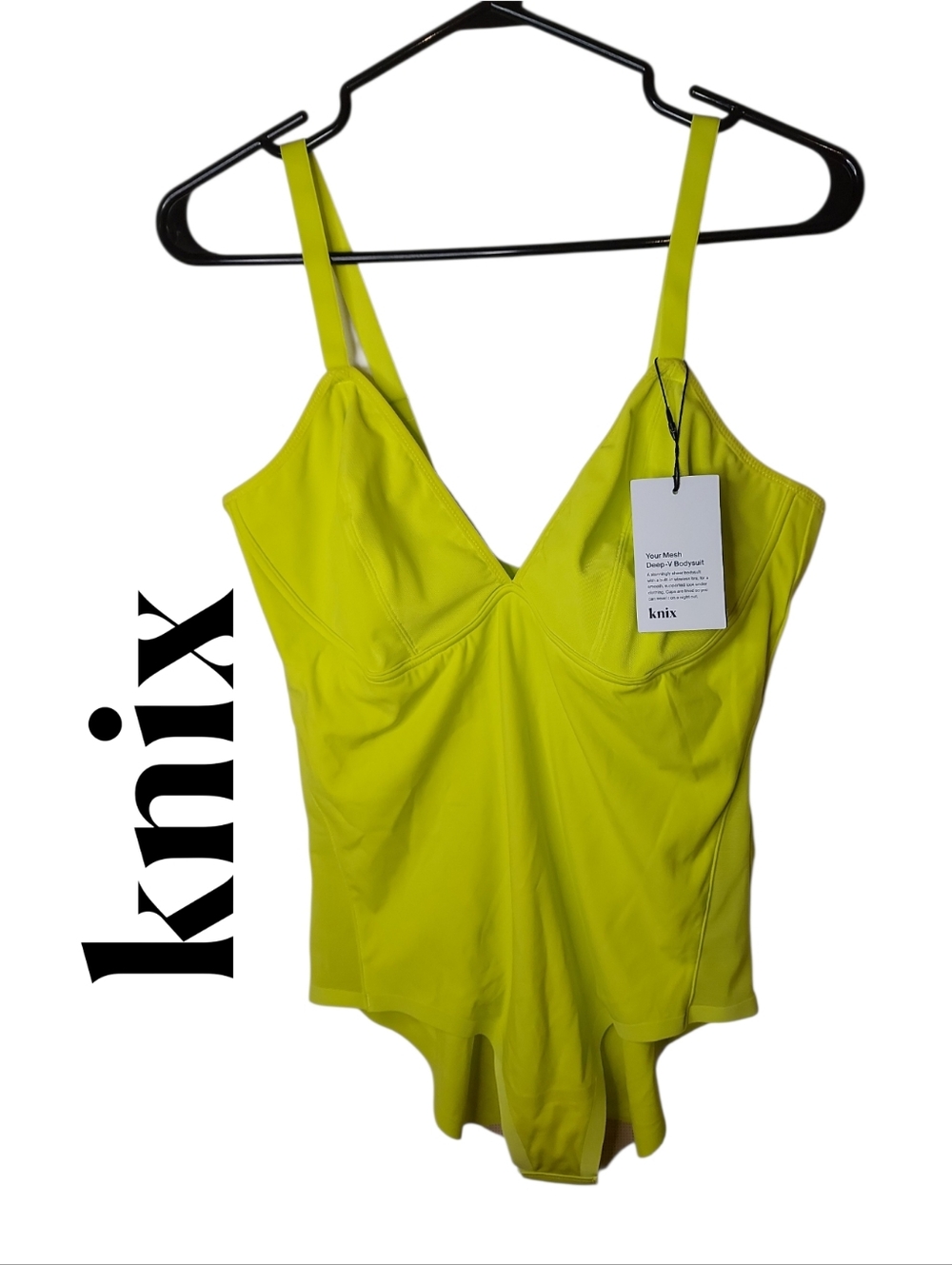 NWT Knix Mesh Deep V Body Suit